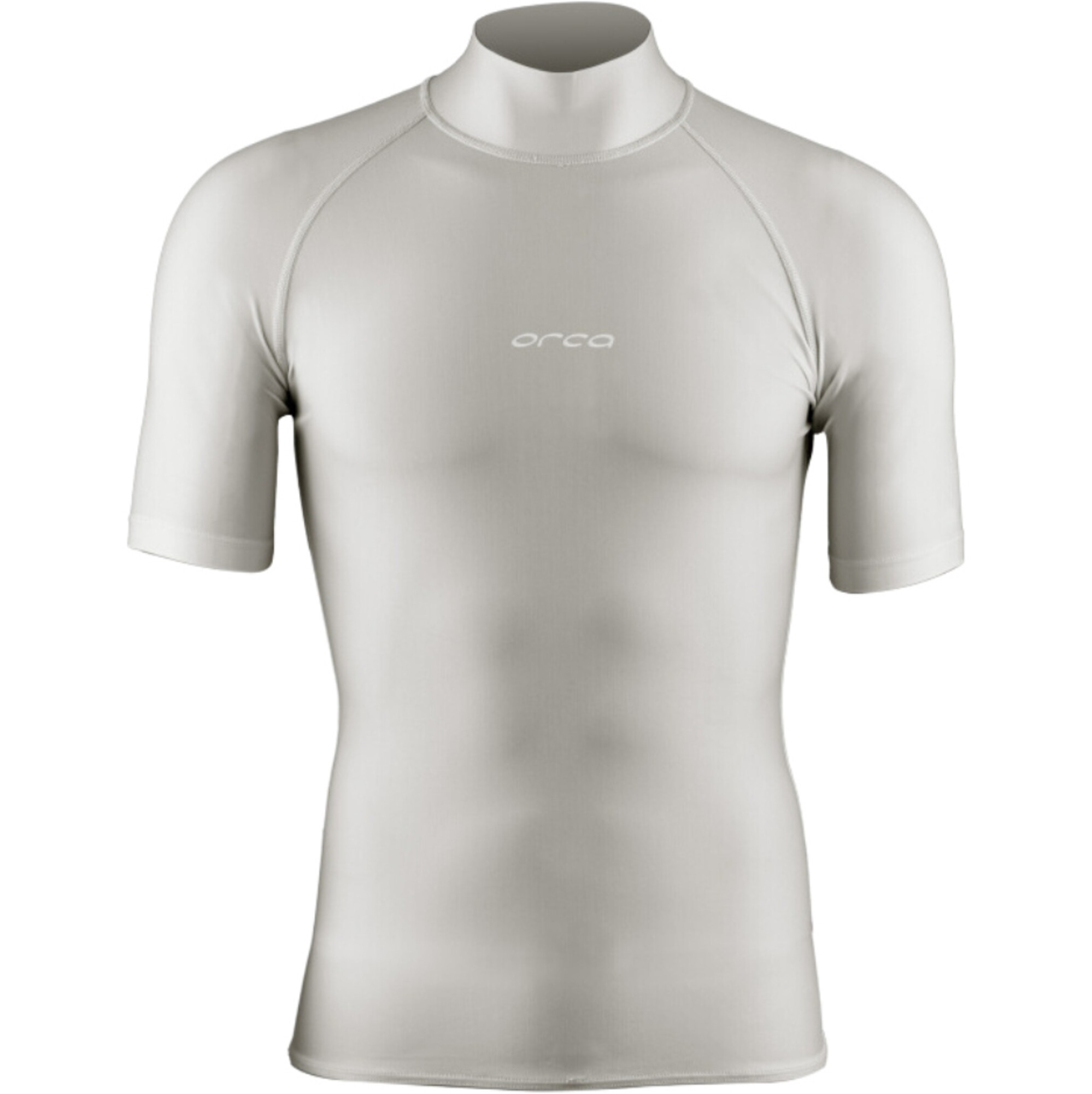 2024 Orca Mens Bossa Short Sleeve Rash Vest MAA1 Silver Wetsuits